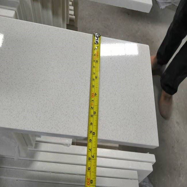 white artificial marble