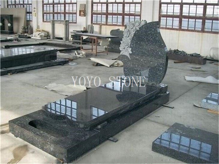 blue pearl granite gravestone