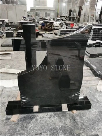 Sort Granit Monument Gravsten