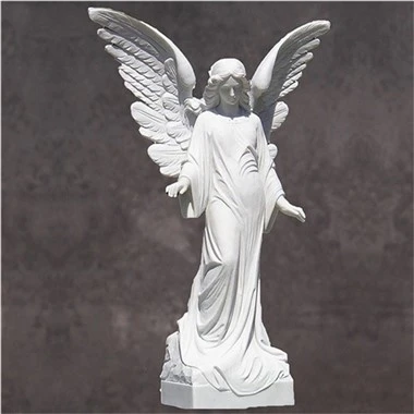 Hvid Marmor Angel Statue